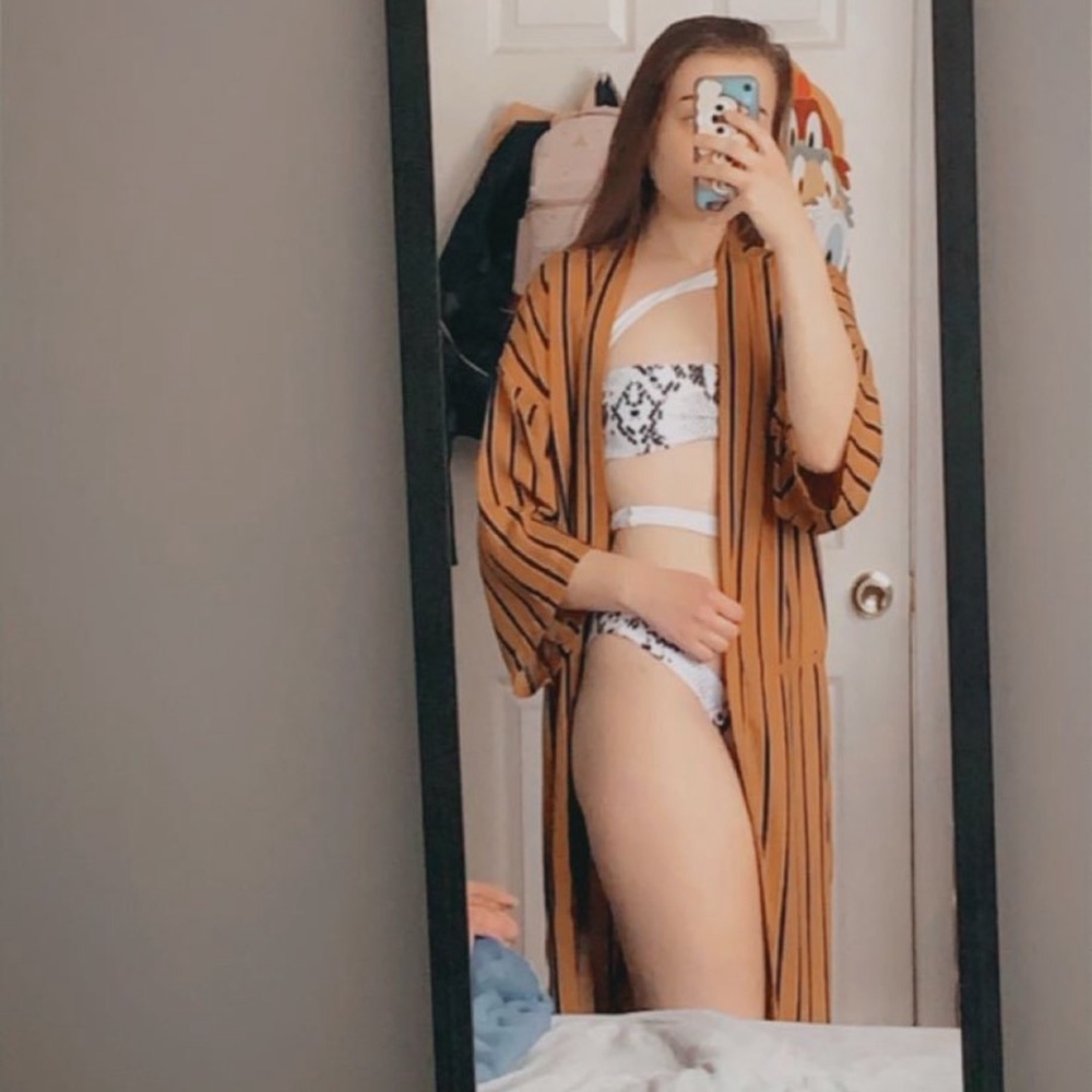 Striped cover up/cardigan